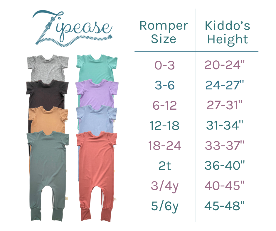 Mint Bamboo Lyocell Zip Romper